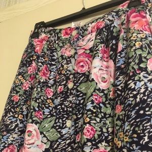 Vintage button front skirt